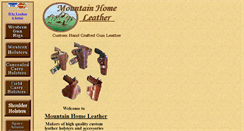 Desktop Screenshot of mountainhomeleather.com